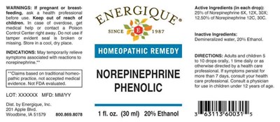 Enrg0730 Norepinephrine Phenolic 5 31 22